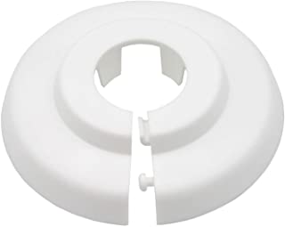 10 Piezas de rosetones para tubos de calefaccion- para tubo diametros: 12mm- 15mm- 16mm- 18mm- 22mm- 28mm- 35mm. protectoras radiador- rosetas- cubiertas- plastico blanco- polipropileno (16mm)
