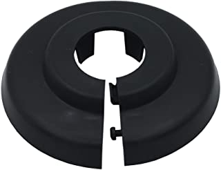 2 Piezas de rosetones para tubos de calefaccion- Gris Antracita- para tubo diametros: 15mm- 18mm- 22mm. protectoras radiador - rosetas - cubiertas- plastico negro- gris- marron (15mm- RAL 7016)