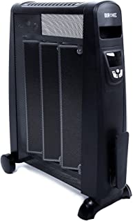 Duronic HV052 Radiador Electrico 1500W de Panel de Mica - Estufa sin Aceite Que calienta en 1 Minuto – Control por Pantalla Digital - Bajo Consumo y Ligero