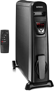 Duronic HV102 Radiador Electrico 2500W de Panel de Mica - Estufa sin Aceite Que calienta en 1 Minuto – Control por Pantalla Digital - Bajo Consumo y Ligero