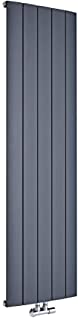 Hudson Reed Radiador Aurora de Diseno Vertical - Radiador de Aluminio con Acabado Antracita - 1533W - 1600 x 470mm - Calefaccion Moderna