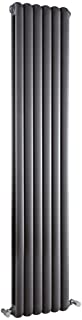 Hudson Reed Radiador de Diseno Vertical Doble Tradicional - Antracita - 1800mm x 383mm x 80mm - 1964 Vatios - Saffre