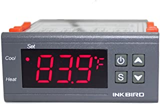Inkbird ITC-1000 Termostato Digital Calefaccion y Refrigeracion con Sonda 220v- LCD Display y 2 Reles Control de Temperatura para Fabricacion de cerveza- Reptiles incubadora- Acuarios marino
