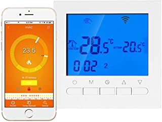 Termostato Digital para caldera de gas de pared de pared Calefaccion Radiador de agua Wifi Compatible con arias Echo pantalla LCD Touch 3 A 220 V