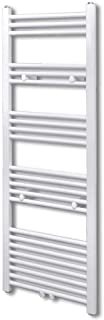 UnfadeMemory Radiador Toallero Agua Calefaccion de Pared para Calentador de Toallas y Calentador de Espacio-Estilo de Recto-Acero (500x1424mm- Blanco)